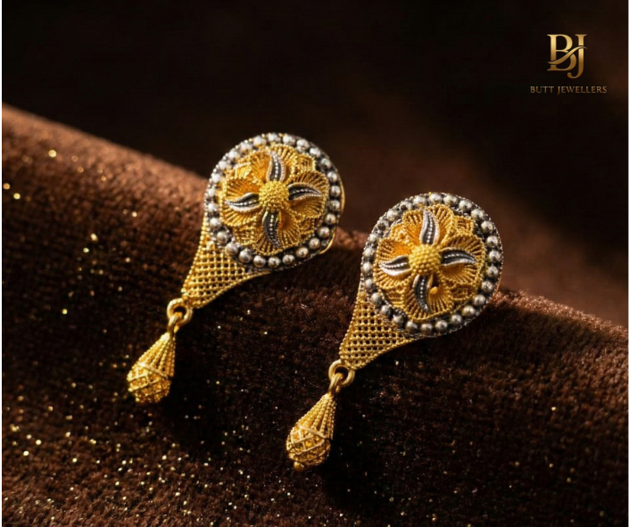 The Golden Lace Floral Drops